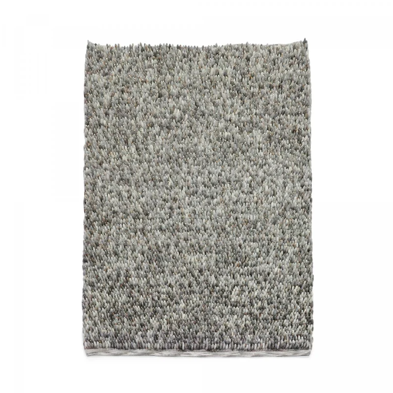 Tapis Gris Cobble en Laine 140x200 cm – Brink&Campman