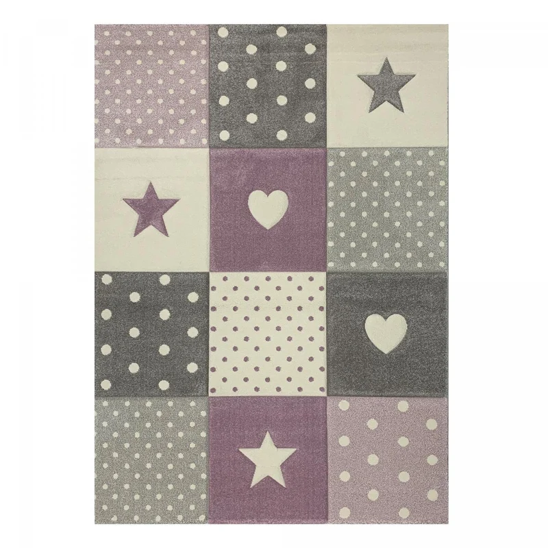 Tapis Enfant Gris Minikids en Polypropylène 120x170 cm – Jadorel