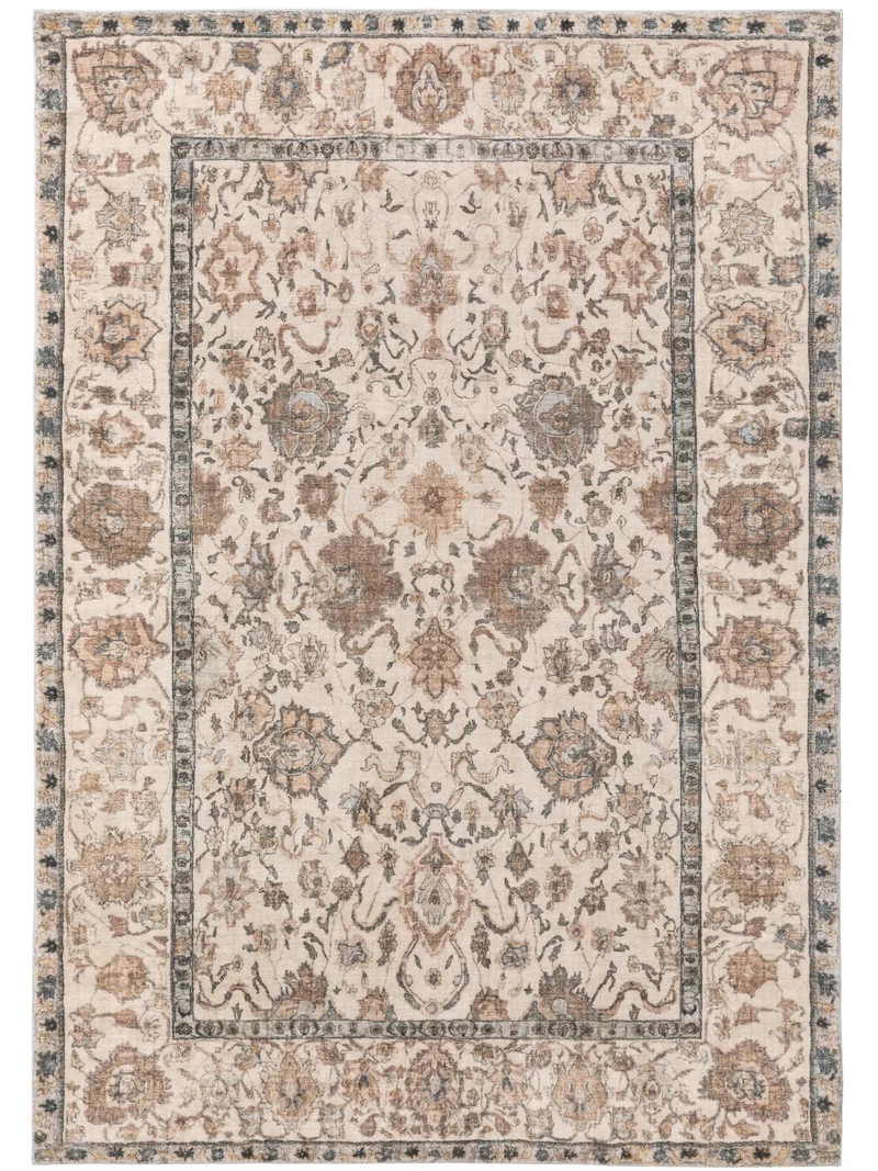 Tapis oriental beige et marron 200x300 cm