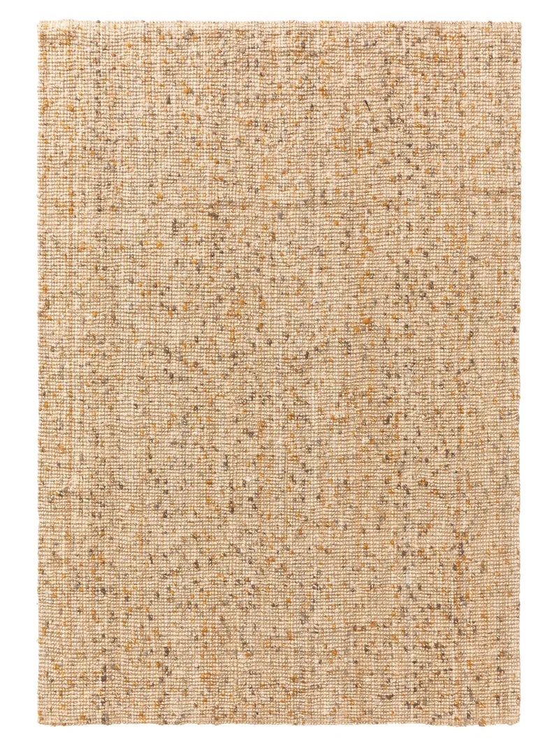 Tapis moderne chiné marron clair en jute 120x170 cm