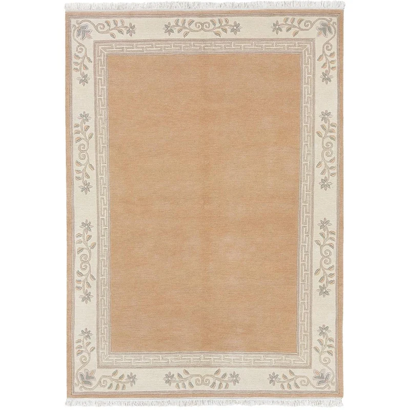Tapis Orange en Laine Nouée Main 120x180 cm – Luxor