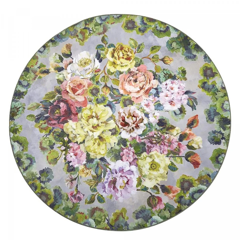 Tapis Rond Multicolore Grandiflora 250x250 cm – Designers Guild