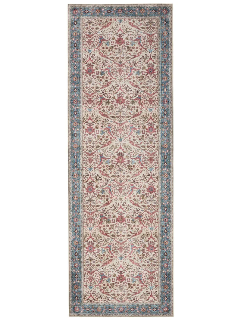 Tapis oriental de couloir multicolore 80x240 cm