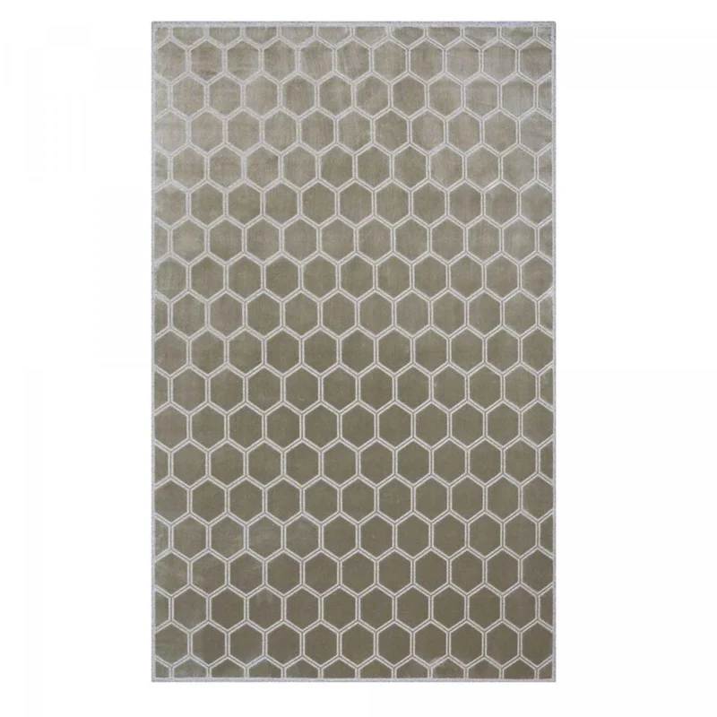 Tapis Gris Manipur en Viscose 160x260 cm – Designers Guild