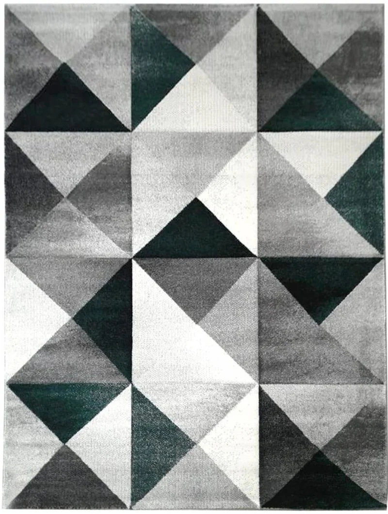 Tapis de chambre Graphique gris Oeko Tex TRANDOU