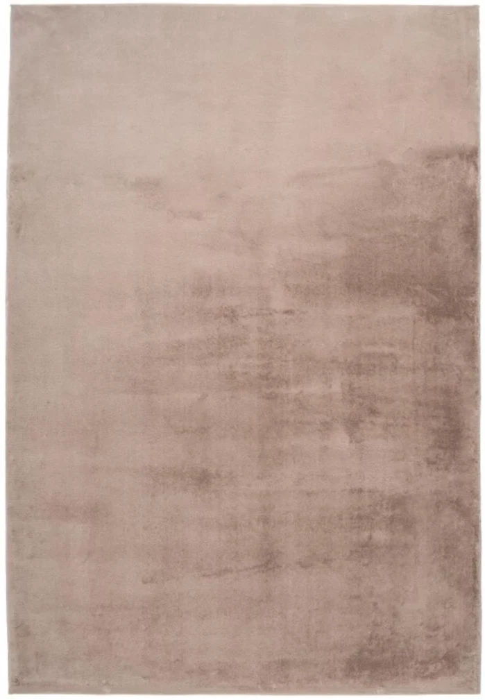 Tapis Beige uni en polyester ultra doux SUPERSOFT