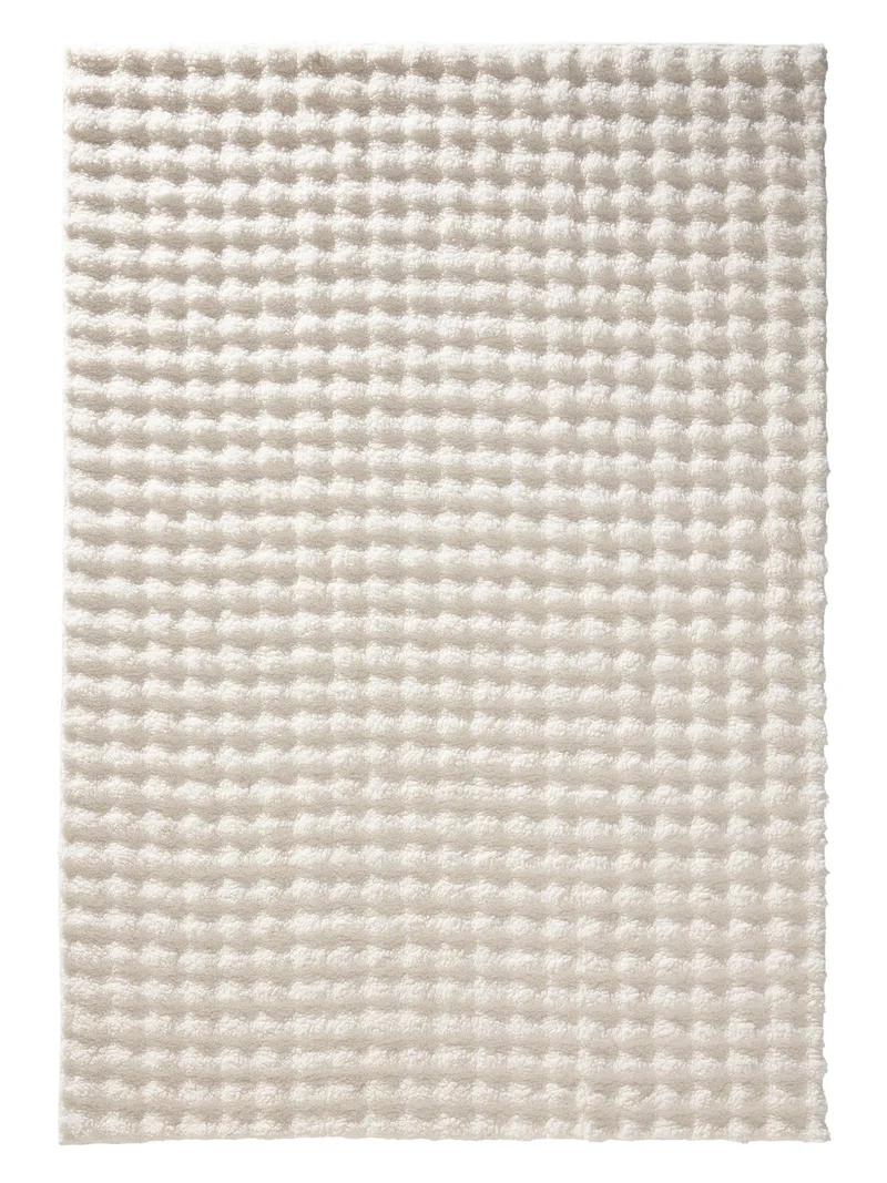 Tapis moderne fluffy blanc 120x170 cm
