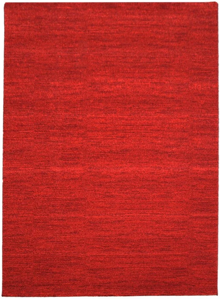 Tapis Rouge Uni pour salon chambre UNIA