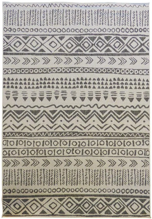 Tapis Ethnique d'Extérieur gris VALISI