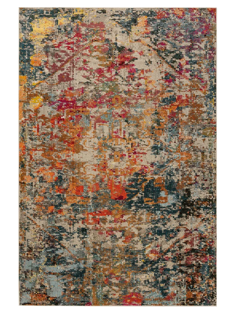 Tapis vintage floral multicolore 160x230 cm