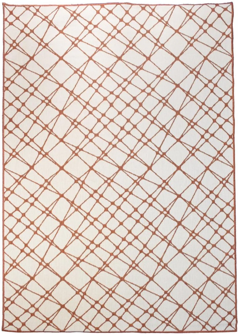 Tapis d'extérieur réversible marron DORBA