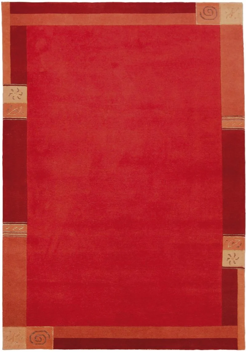 Tapis Rouge en laine haut de gamme LIMANA