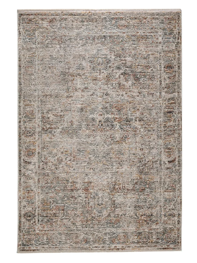 Tapis vintage motif oriental gris et beige 350x450 cm