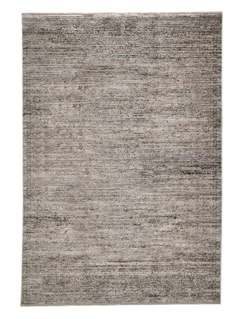 Tapis vintage chiné gris et bleu 120x170 cm