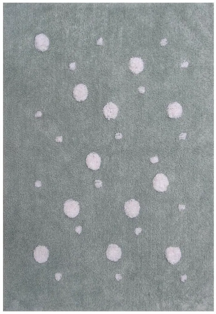 Tapis de Chambre pour enfant gris en coton RONDA