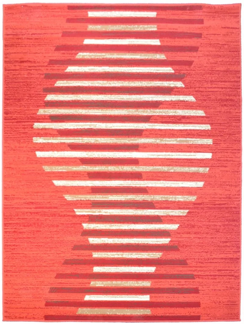 Tapis de salon Rouge Design LAHEL
