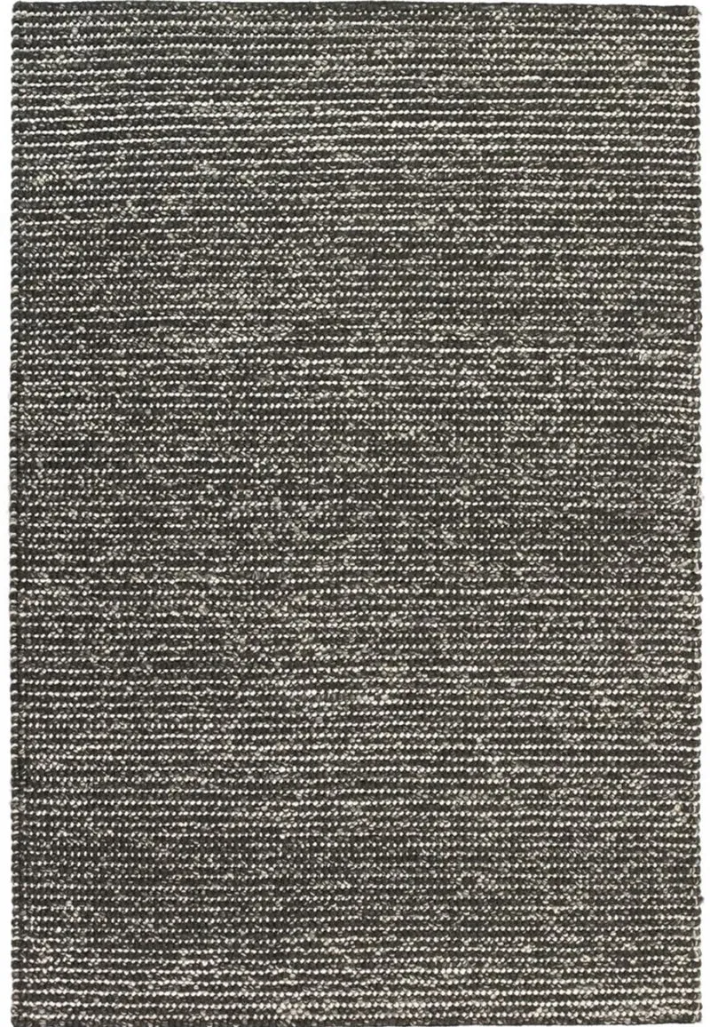 Tapis Kilim gris uni en laine tissé main LOOK