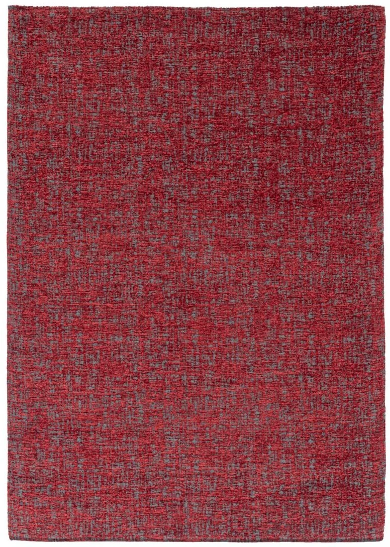 Tapis Rouge uni de salon en acrylique MARACHI