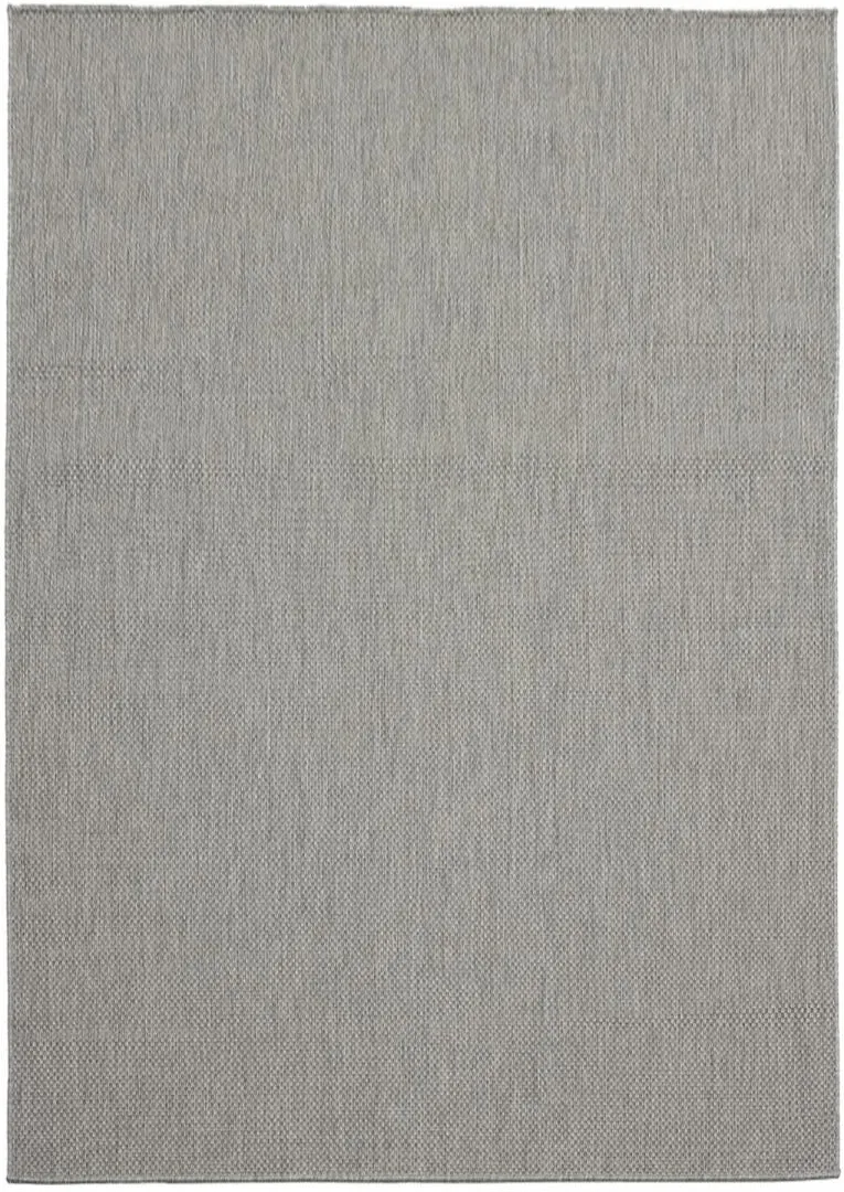 Tapis Kilim d'extérieur gris uni GEORGIA