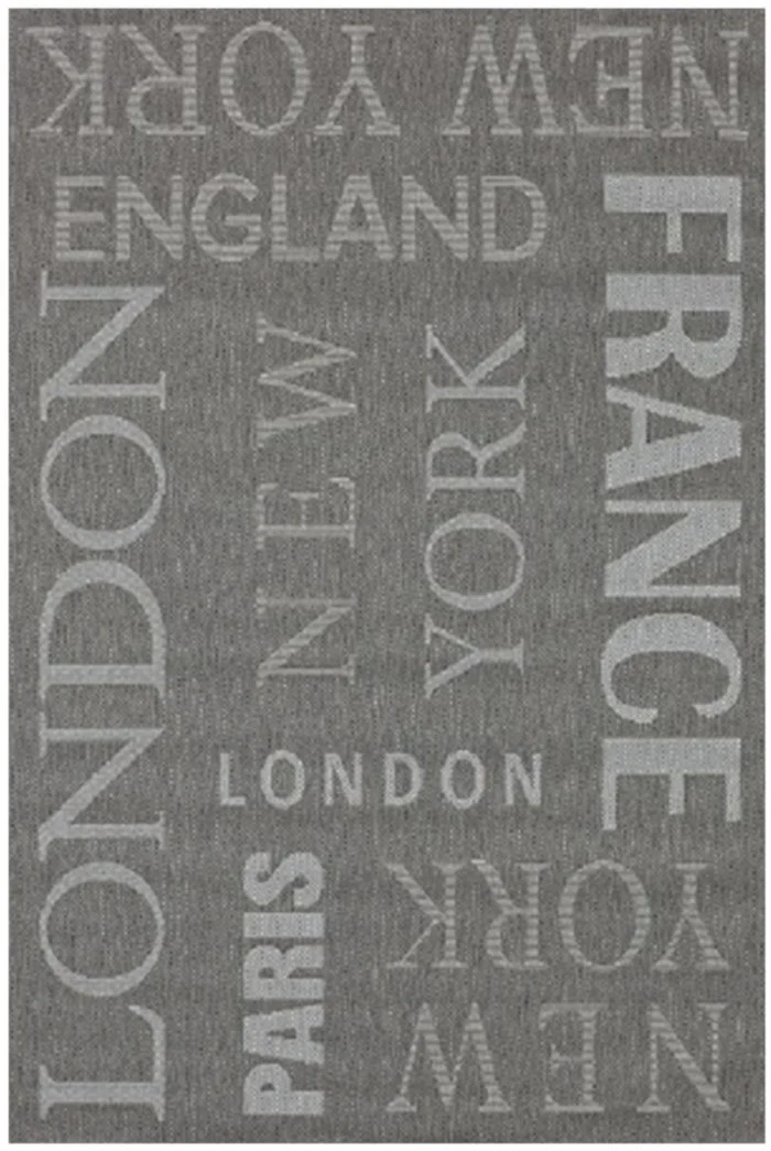 Tapis d'Extérieur Gris certifié Oeko Tex CAPITAL