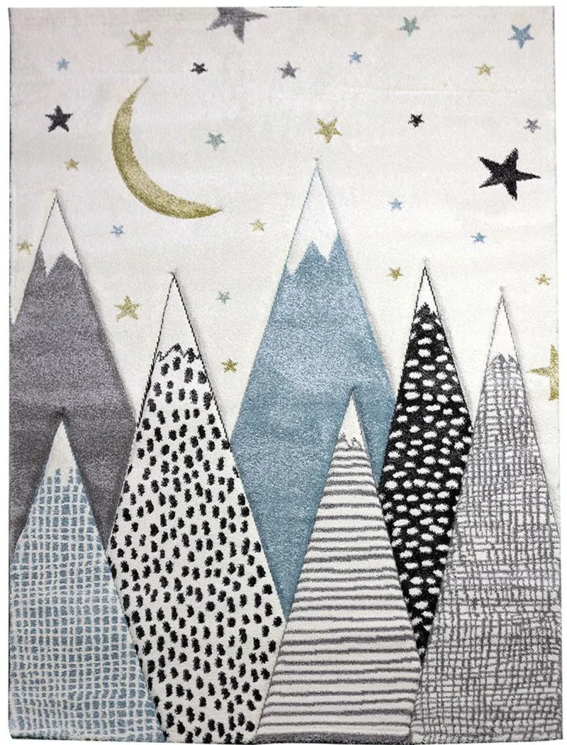 Tapis de Chambre doux gris pour enfant SNOWSKY