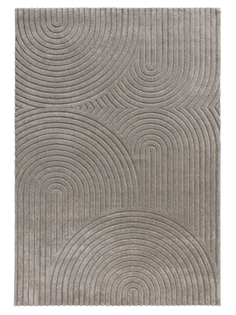 Tapis moderne motif arche gris 200x290 cm