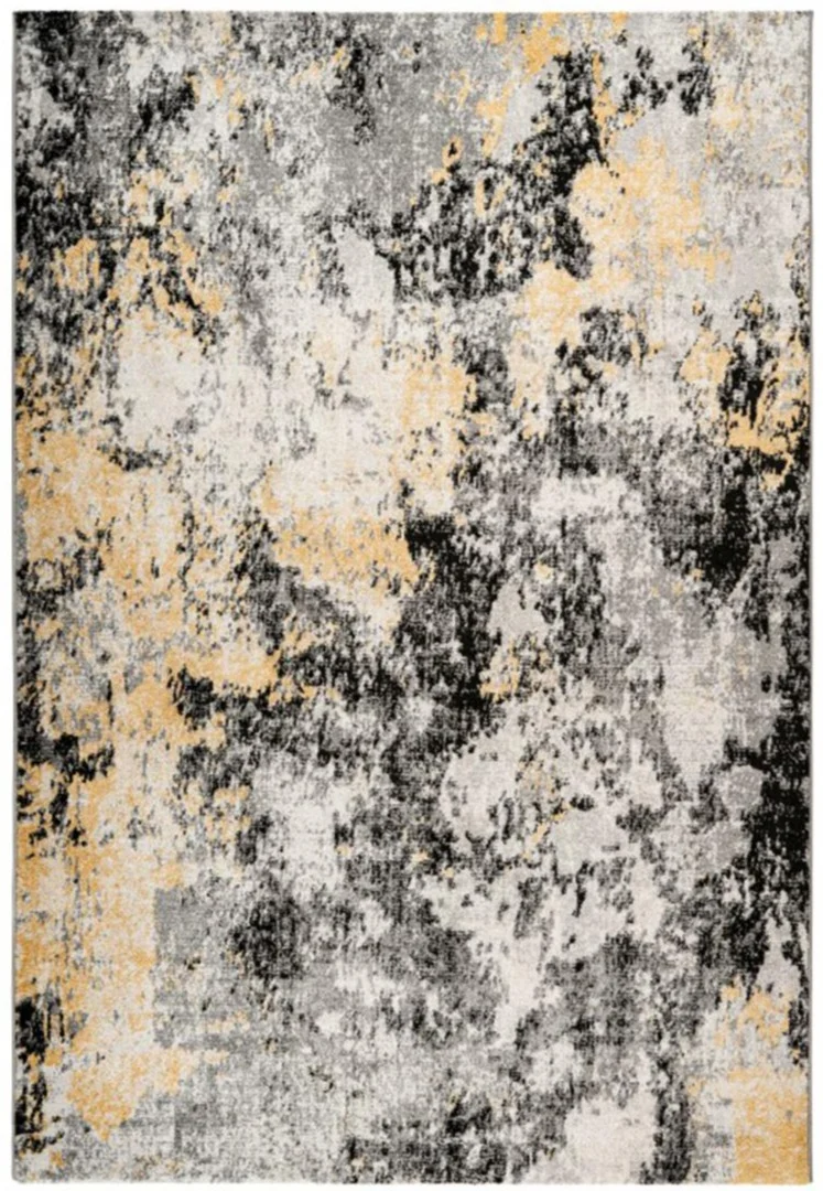 Tapis de salon Jaune motif Vintage FUNADAT