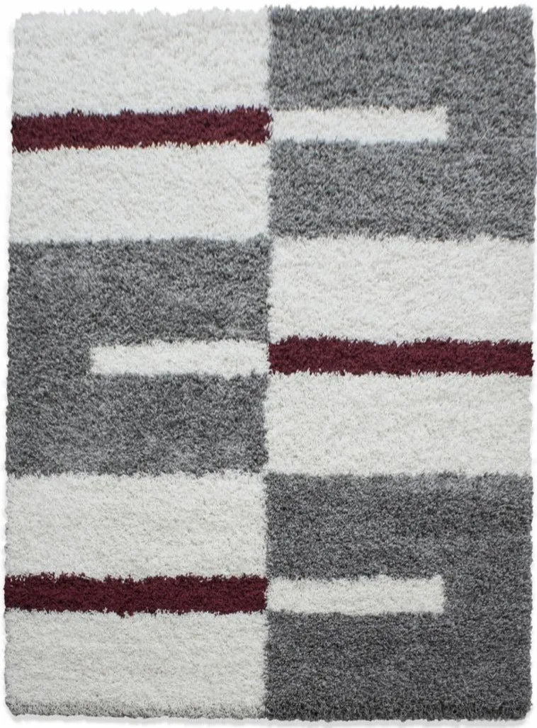 Tapis de chambre Shaggy gris ultra moelleux SHAGGY GA