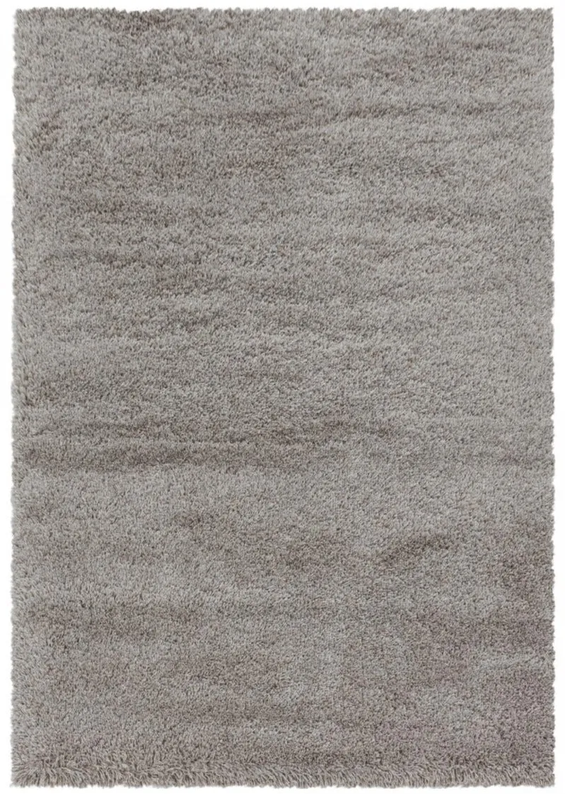Tapis Shaggy couleur Taupe Uni SHAGGY FLU