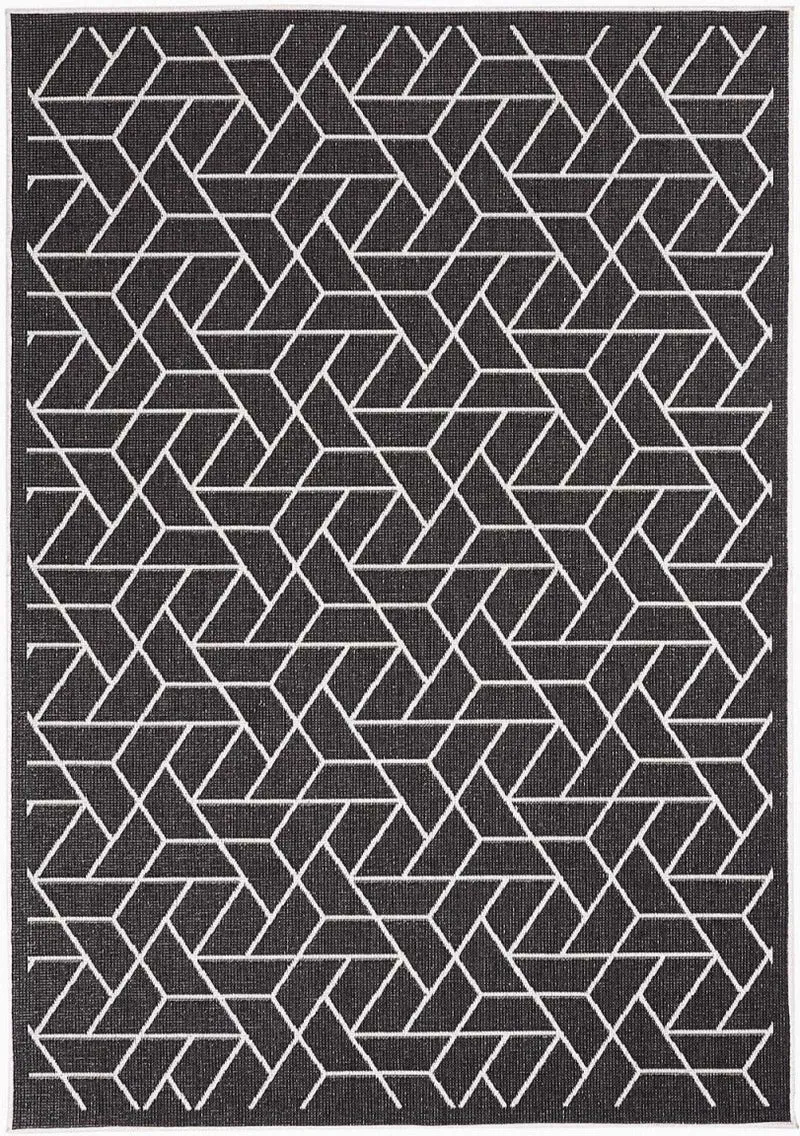 Tapis d'Extérieur réversible Noir AF BRIKA