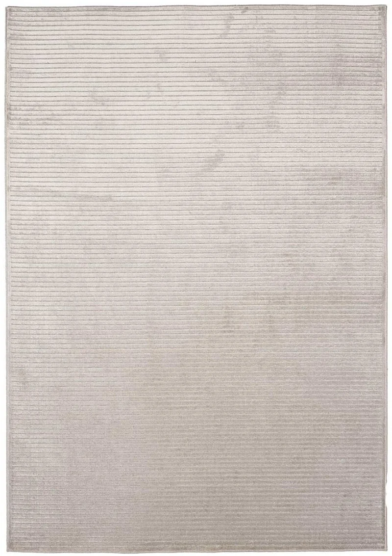 Tapis de Salon Gris Uni en Viscose VT LIGNE