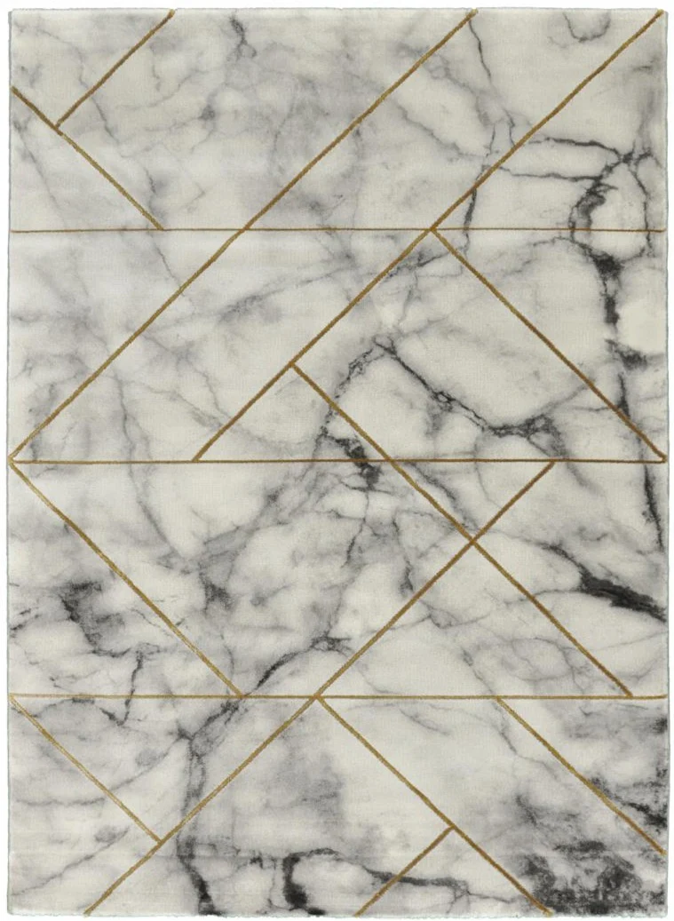 Tapis Design Gris effet marbré MARBLI
