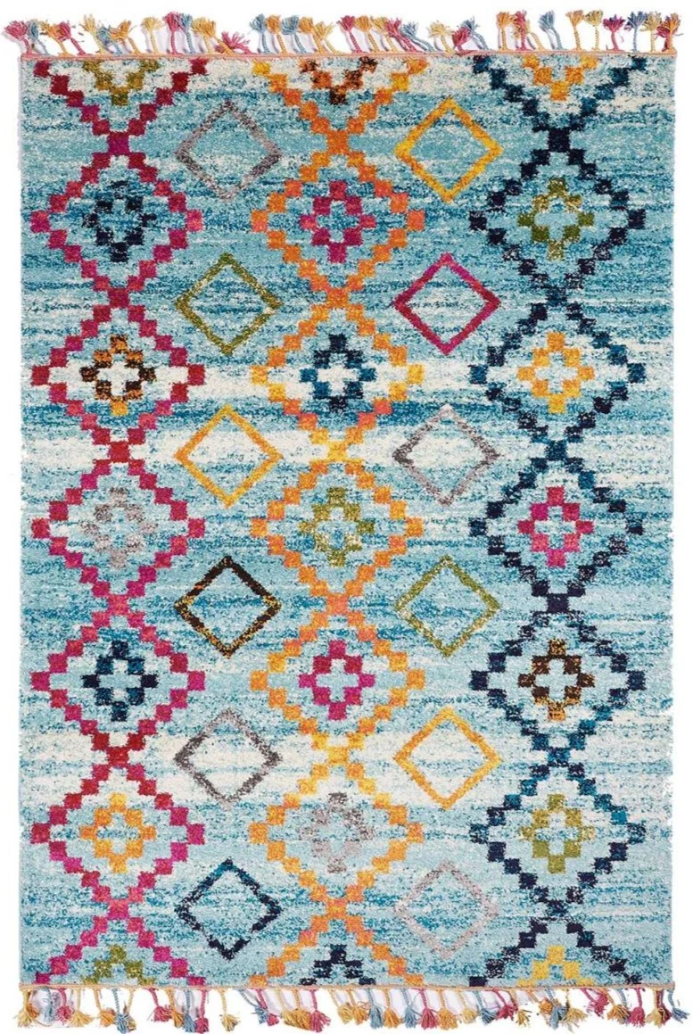 Tapis de Salon Multicolore style Berbère OURIKA