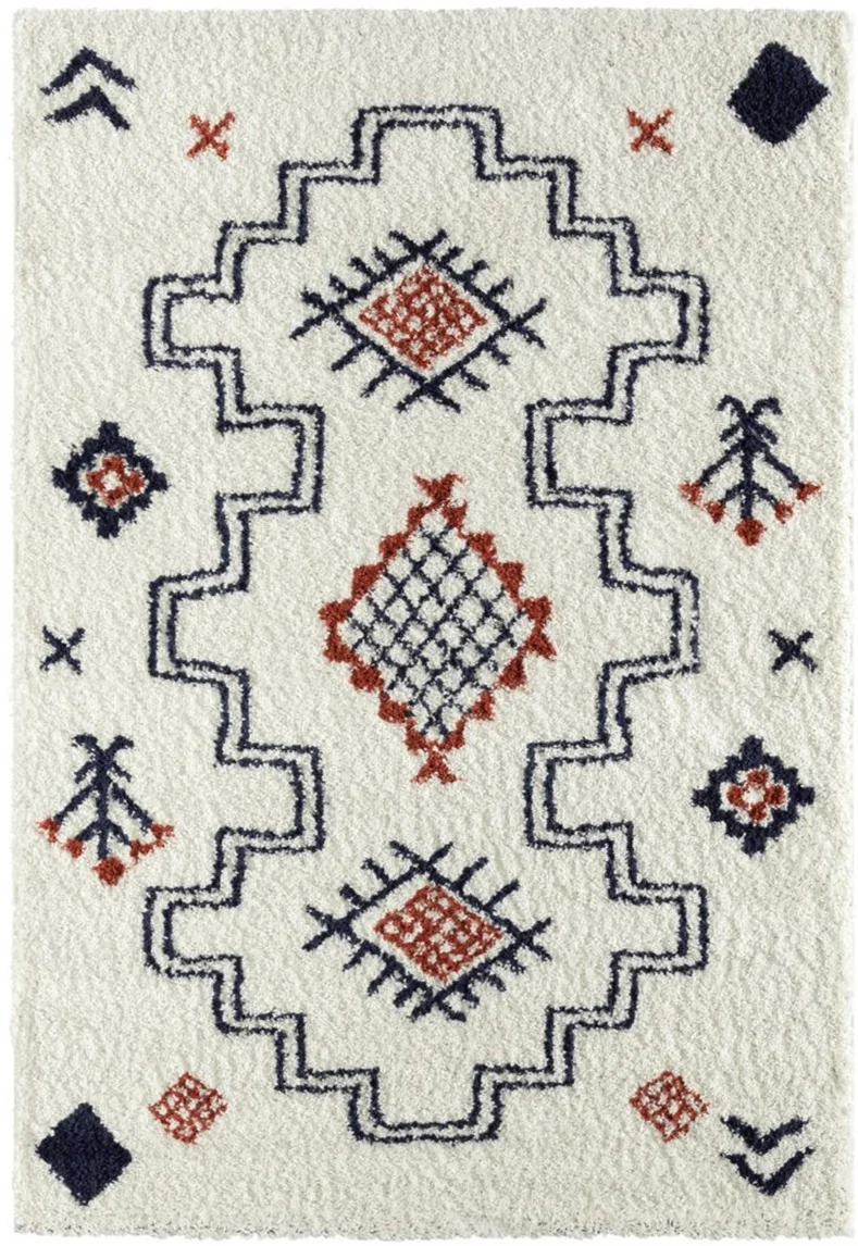 Tapis Blanc style Berbère Shaggy COOL SHAG