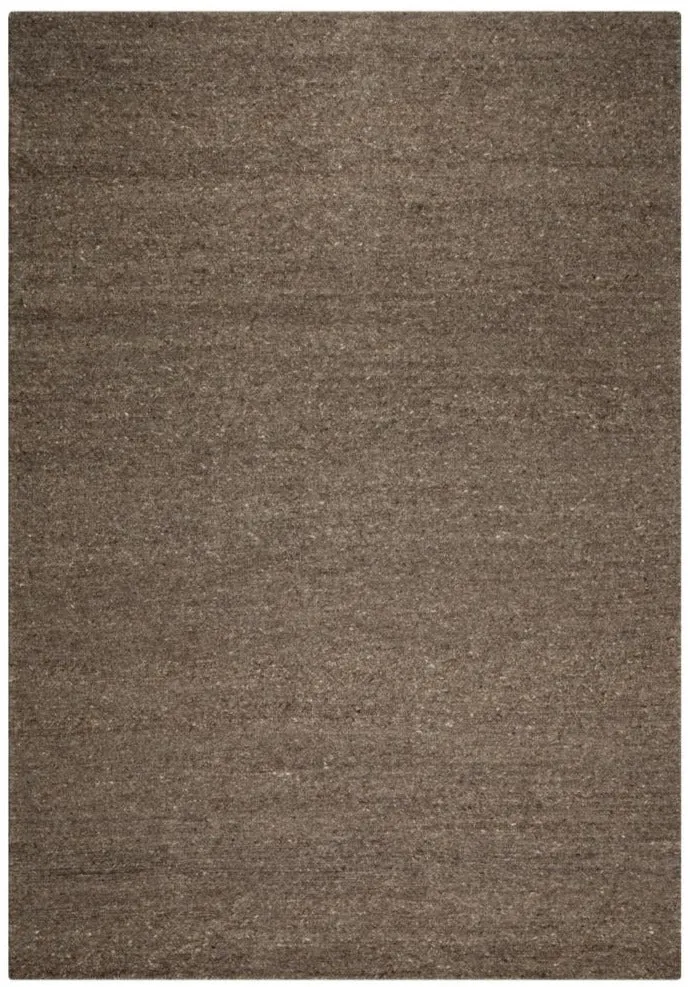 Tapis tissé main en laine kilim marron LOOK 406
