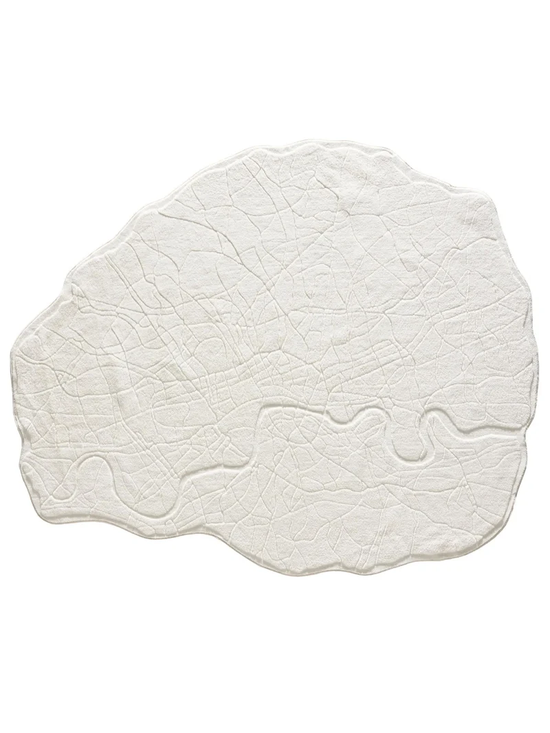 Tapis moderne ville Londres blanc 160x200 cm