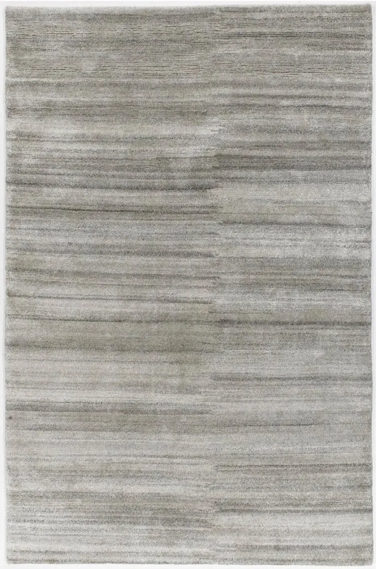 Tapis en Laine gris noué main certifié Azo Free LOOK 429