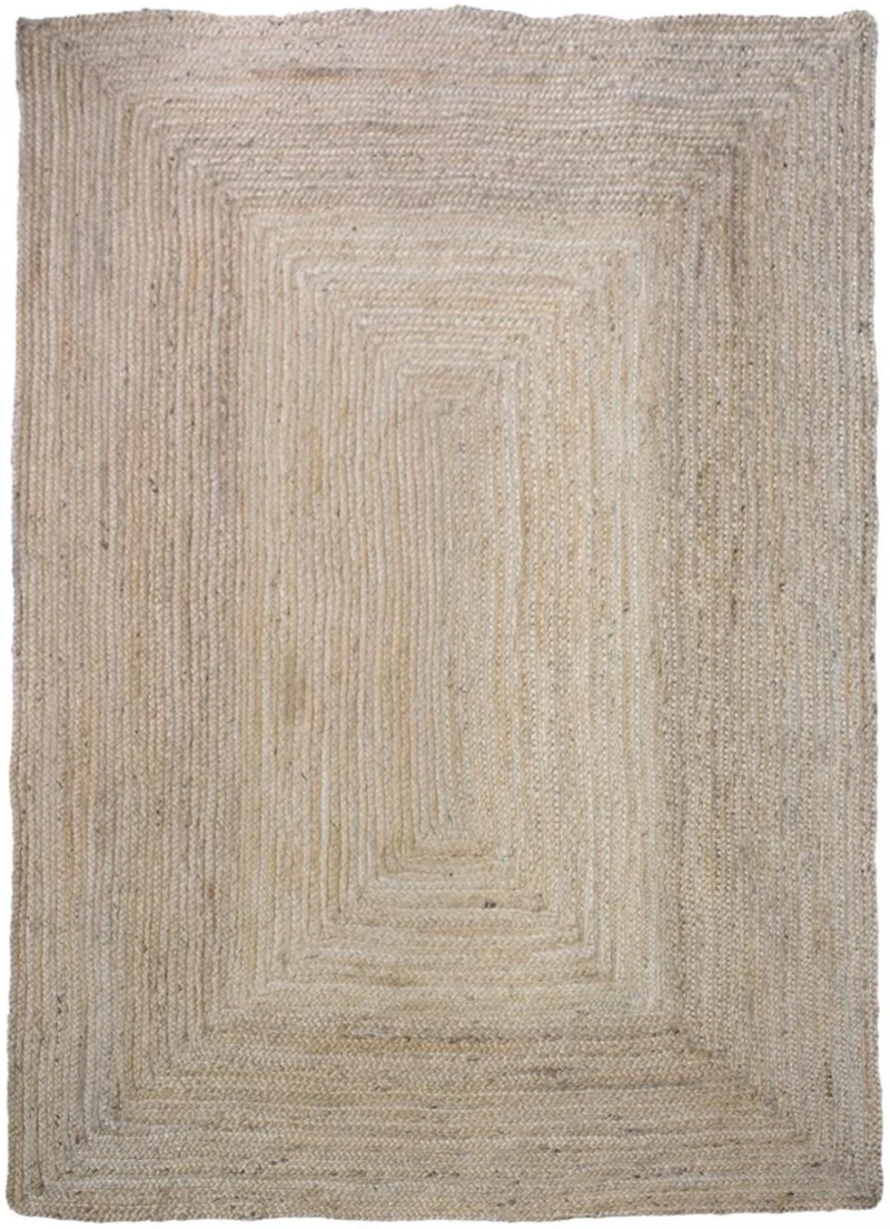 Tapis en Jute kilim tissé main certifié Care&Fair SUNNY