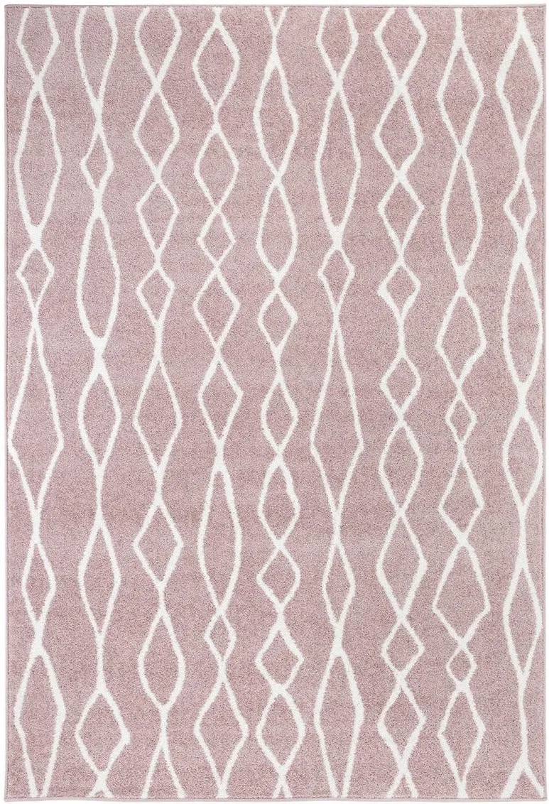 Tapis Rose motif Ethnique doux SPATA