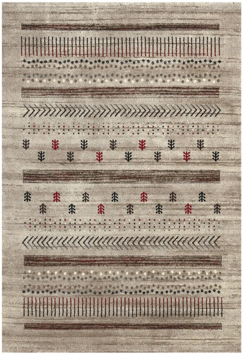 Tapis de Salon Marron Ethnique ETHNO TRIBAL