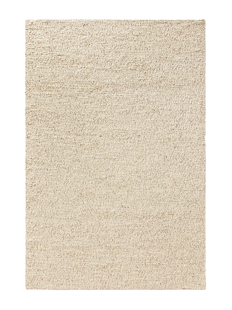 Tapis scandinave perlé beige en laine 250x350 cm