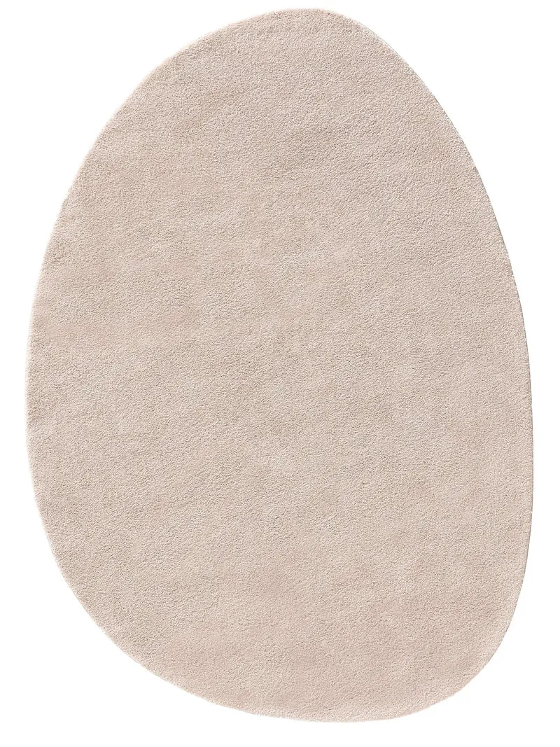 Tapis moderne uni beige 80x110 cm
