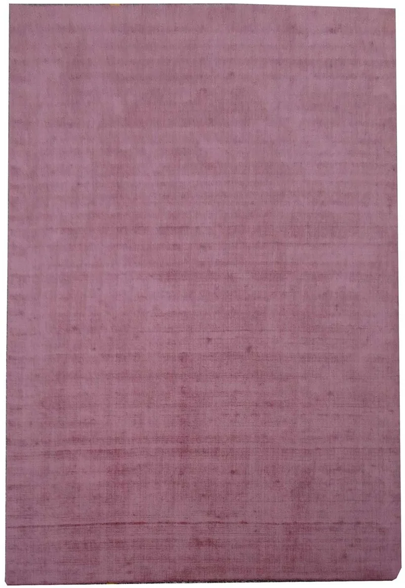 Tapis Rose Uni en polyester fait main NEO