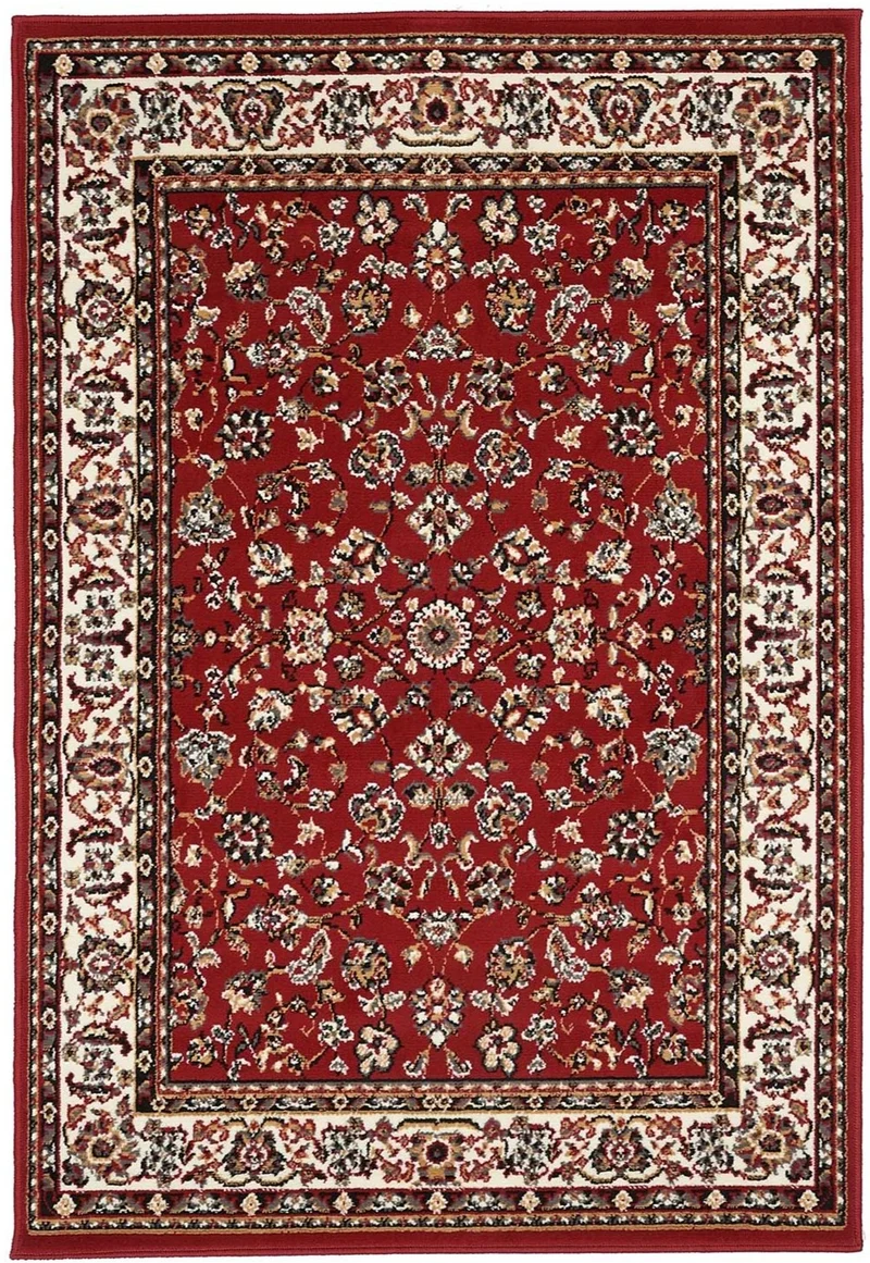 Tapis de Salon Rouge style Oriental SS MEDAILLON