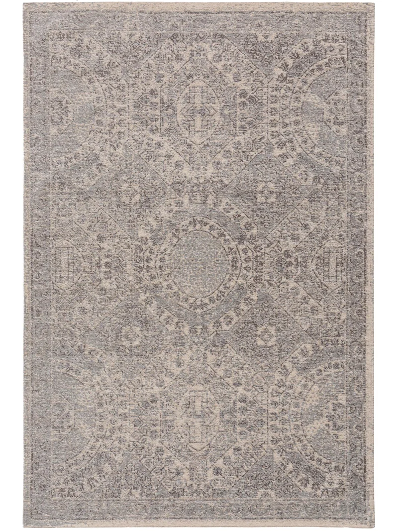 Tapis vintage style oriental gris 195x285 cm
