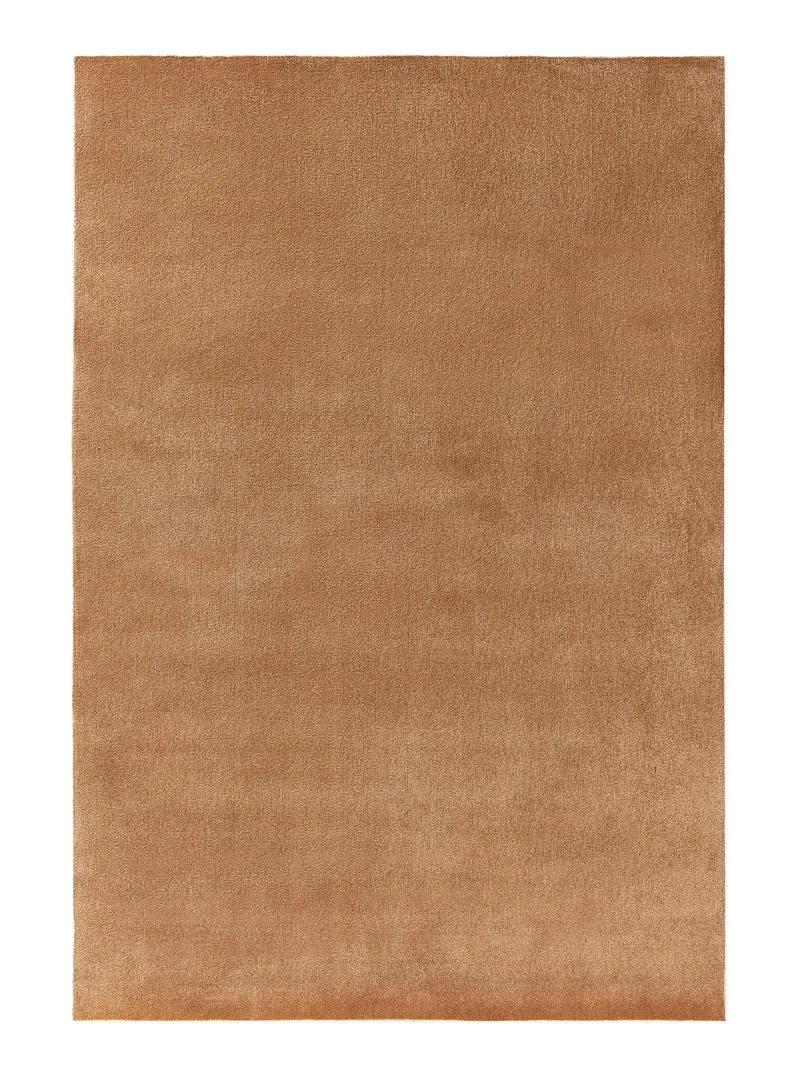 Tapis moderne uni marron lavable 120x170 cm