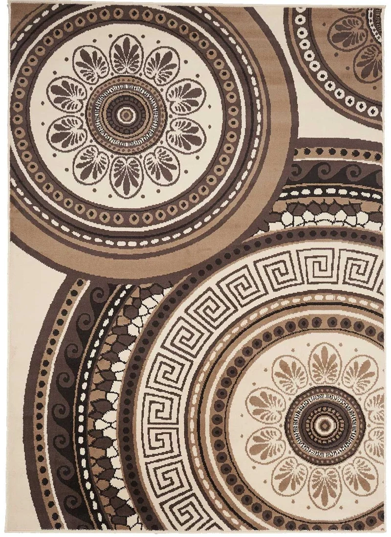 Tapis de Salon Marron style Baroque BC FLORIDA