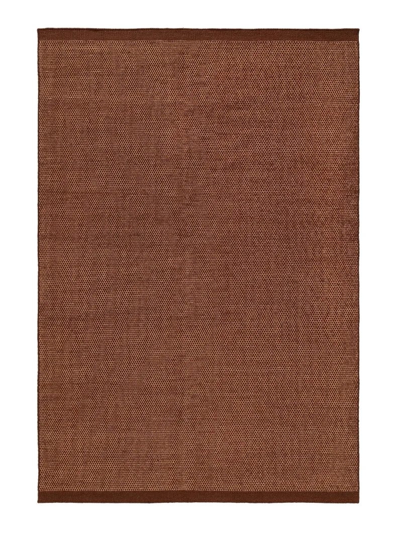 Tapis scandinave chiné marron en laine 170x240 cm