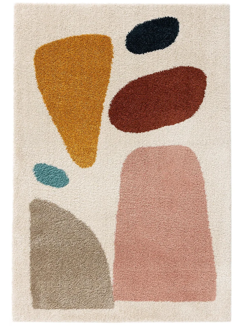 Tapis contemporain abstrait multicolore 160x230 cm