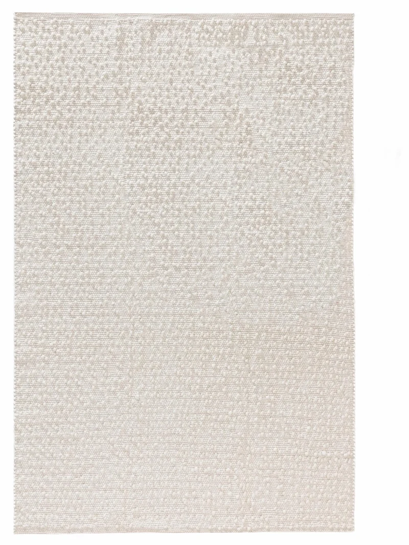 Tapis moderne perlé blanc en laine 200x300 cm